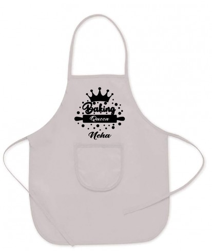 Personalised White Baking Apron for Kids