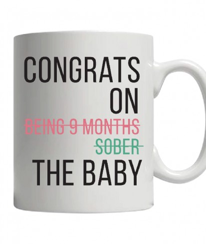Congrats on the Baby White Ceramic Coffee Mug