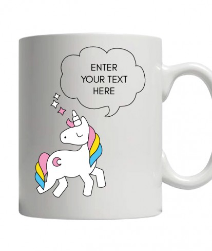 Unicorn Personalised White Ceramic Coffee Mug
